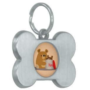 Placa Para Mascotas ¡Adiós, cariño! Etiqueta de mate Personalizado