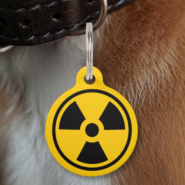 Placa Para Mascotas Advertencia de radiactividad (Subido por el creador)