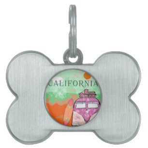 Placa Para Mascotas Afiche de viaje de California