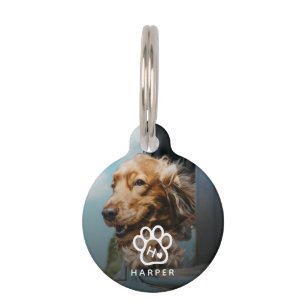Placa Para Mascotas Agrega tu propia foto de mascotas de perro Monogra