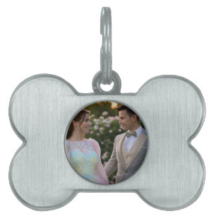 Placa Para Mascotas Agregar foto de boda personalizada