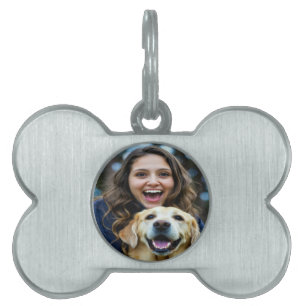 Placa Para Mascotas Agregar foto personalizada de Labrador Retriever