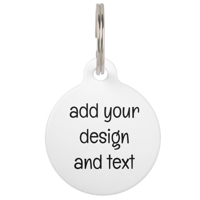 Placa Para Mascotas agregar su diseño (Anverso)