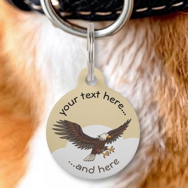 Placa Para Mascotas Águila Atacando (Subido por el creador)