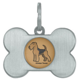 Placa Para Mascotas airedale terrier