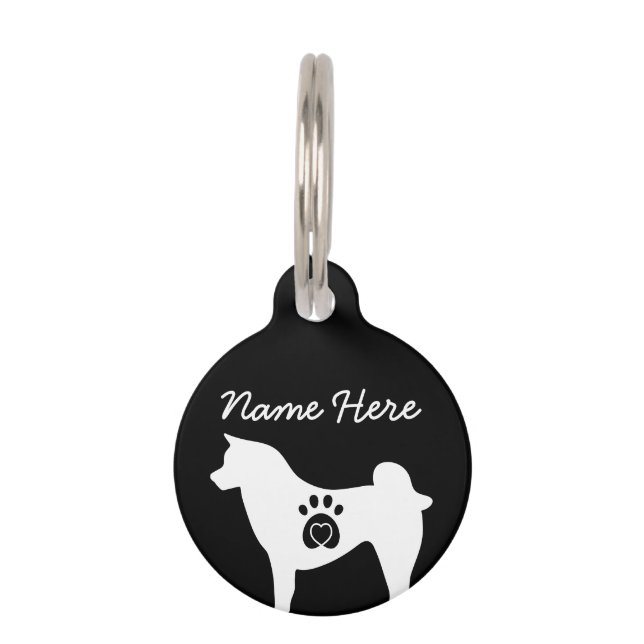 Placa Para Mascotas Akita (Anverso)