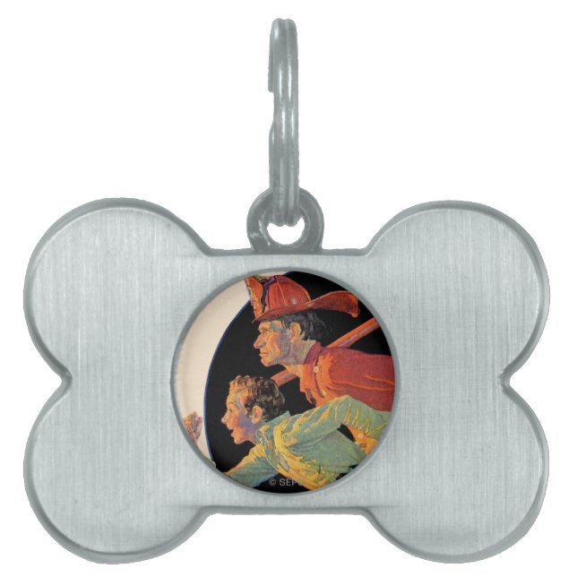 Placa Para Mascotas Al rescate (Frente)