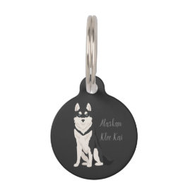 Placa Para Mascotas Alaskan Klee Kai