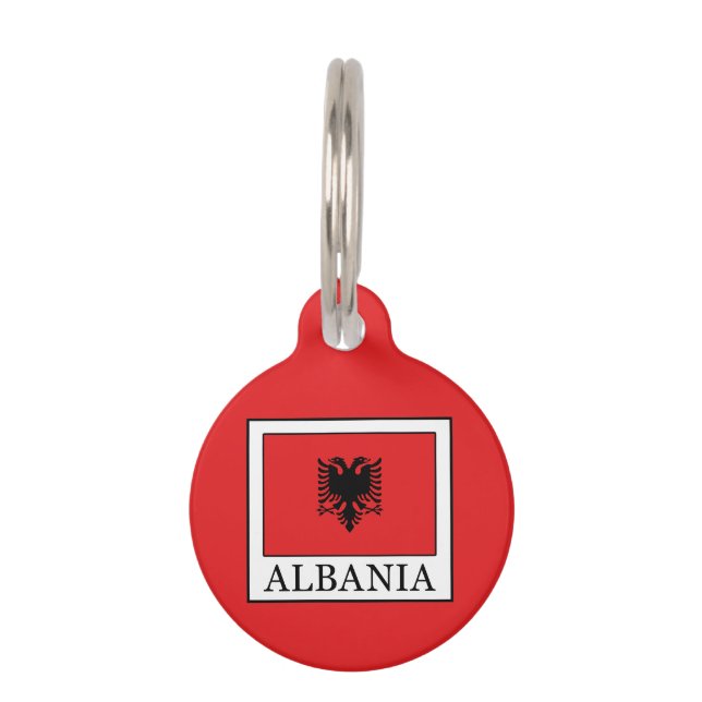 Placa Para Mascotas Albania (Anverso)