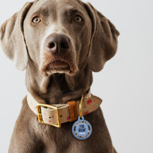 Placa Para Mascotas Alerta Médica de Mascota de Texto Personalizado pa