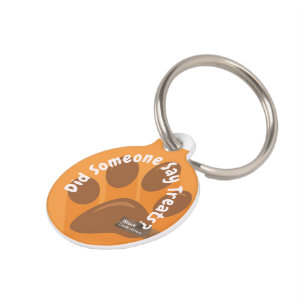 Placa Para Mascotas “¿Alguien dijo golosinas?” – Perro y gato personal