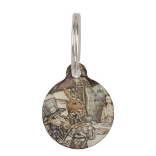 Placa Para Mascotas Alice Birthday Uncumpleaños Rabbit Hatter Fiesta