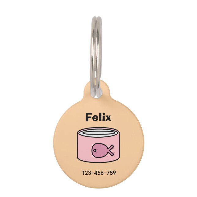 Placa Para Mascotas ¡Aliméntame! Gato (Anverso)