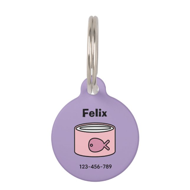 Placa Para Mascotas ¡Alimentame! Gato (Anverso)