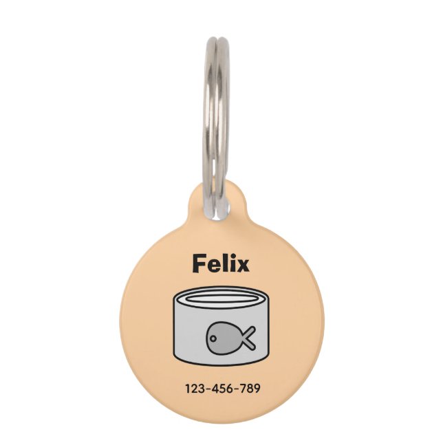 Placa Para Mascotas ¡Alimentame! Gato (Anverso)