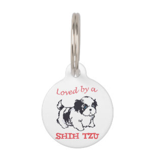 Placa Para Mascotas Amado por un Shih Tzu