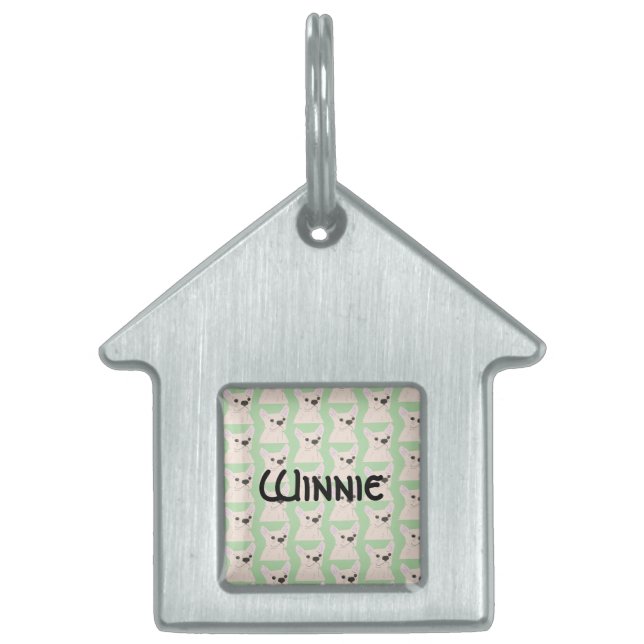 Placa Para Mascotas Amante de Frenchie (Frente)