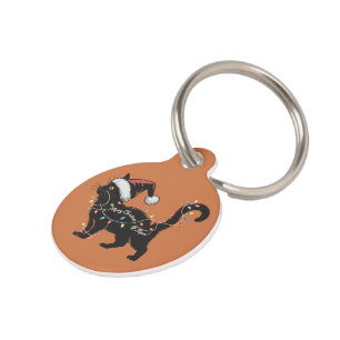 Placa Para Mascotas Amante de gato lindo regalo de Navidad para mamá g
