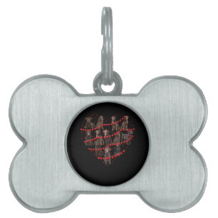 Placa Para Mascotas Amante de los Perros Amor Corazón Labrador Choco