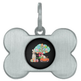 Placa Para Mascotas Amante de los Perros Día de Pascua Labrador Retr