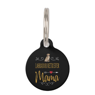 Placa Para Mascotas Amante de los Perros Mamá de Labrador Retriever