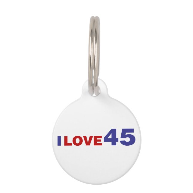 Placa Para Mascotas Amo 45 (Anverso)