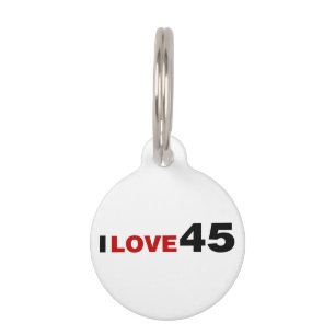 Placa Para Mascotas Amo 45