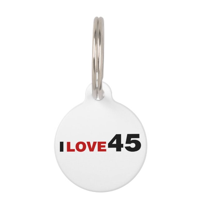 Placa Para Mascotas Amo 45 (Anverso)