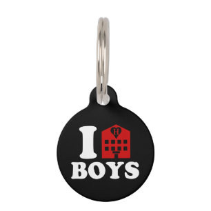 Placa Para Mascotas Amo a los chicos del hotel