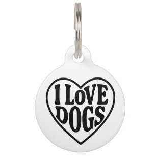 Placa Para Mascotas Amo a los perros
