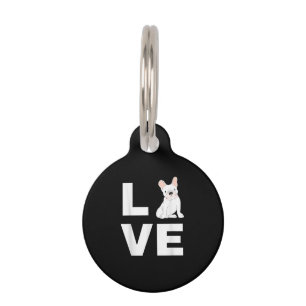 Placa Para Mascotas Amo a mi Frenchie Regalo para amante de perros Bul