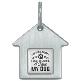 Placa Para Mascotas Amo a mi perro