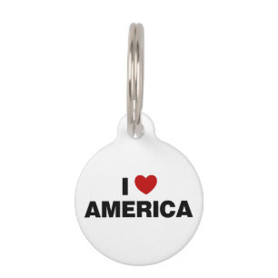 Placa Para Mascotas Amo América