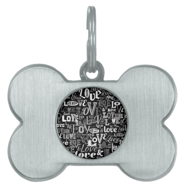 Placa Para Mascotas Amor 4 (Frente)