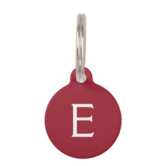 Placa Para Mascotas Amor a la mariposa | Color rojo sólido 4 personal