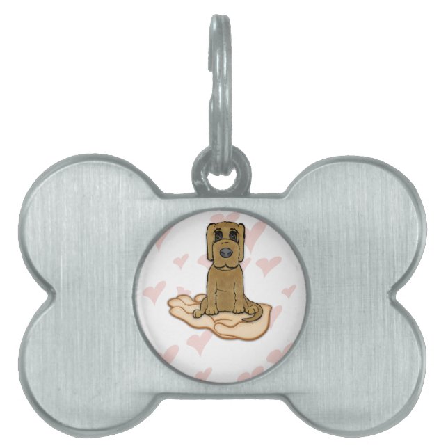 Placa Para Mascotas Amor de las putas (Frente)