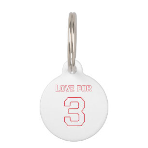 PLACA PARA MASCOTAS AMOR POR 3