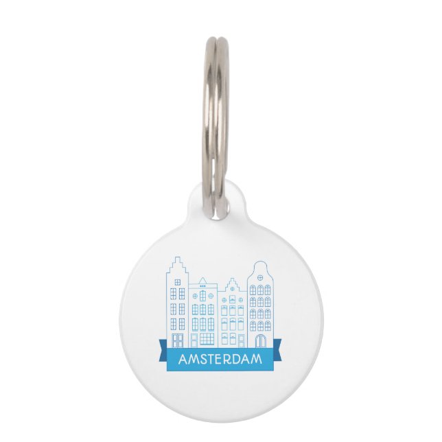Placa Para Mascotas Ámsterdam (Anverso)