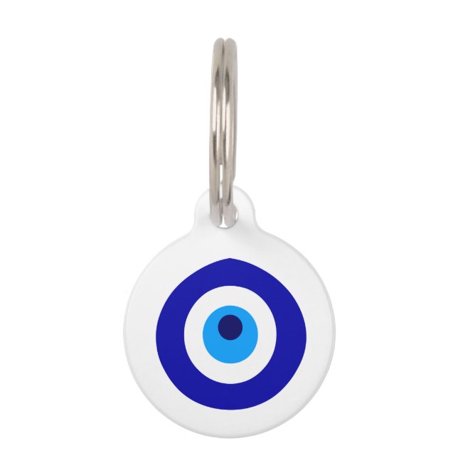 Placa Para Mascotas Amuleto turco llamado Nazar (Anverso)