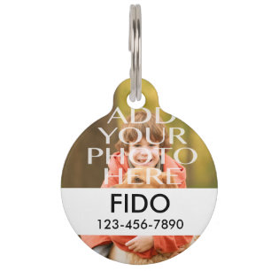 Placa Para Mascotas Añada su propio personalizado de la foto