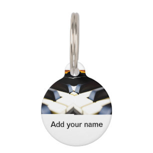 Placa Para Mascotas Añadir el nombre de texto piano negro marrón