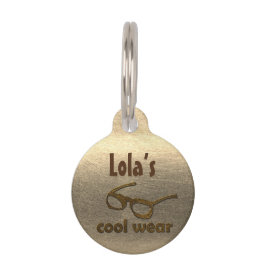 Placa Para Mascotas Añadir nombre Guay Wear Glossy Look