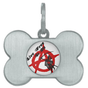 Placa Para Mascotas Anarchy Grim Reaper