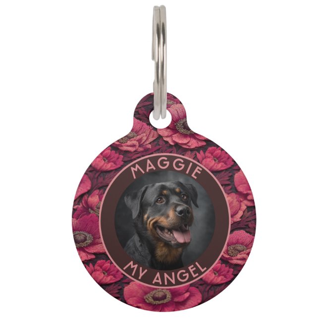 Placa Para Mascotas Anémonas de regalo de gato lindo (Anverso)