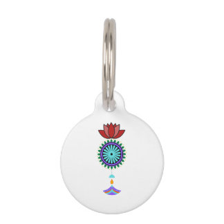 Placa Para Mascotas Anhänger spirituell mit Lotusblüte