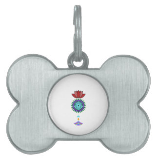 Placa Para Mascotas Anhänger spirituell mit Lotusblüte