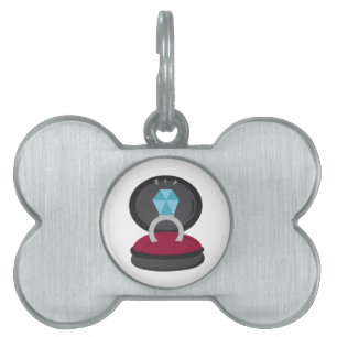 Placa Para Mascotas Anillo de compromiso