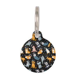 Placa Para Mascotas Animales espaciales, animales en el espacio, anima