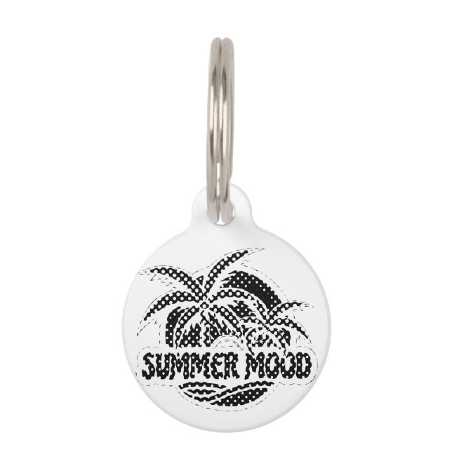 Placa Para Mascotas Ánimo de verano (Anverso)