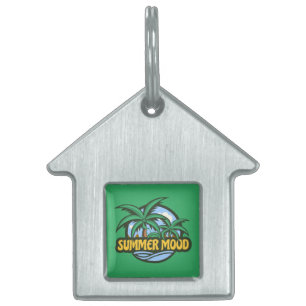Placa Para Mascotas Ánimo de verano
